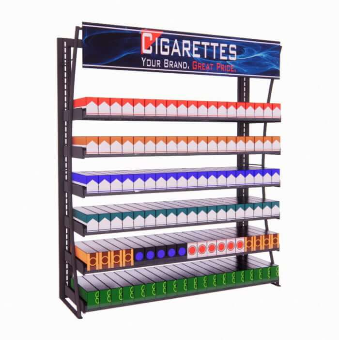 Cigarette Display Cabinet Floor Standing Pharmacy Wood Showcase Designs