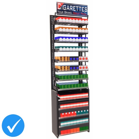 2ft HP Cigarette Display Fixture, 117 Facings (PRO SERIES)