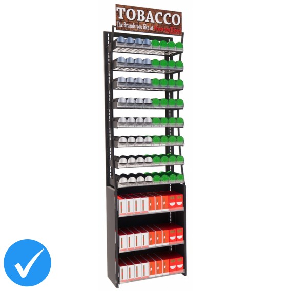 2ft HP Tobacco Display Fixture, 64 Facings (PRO SERIES) 2ft HP Tobacco Display Fixture, 64 Facings (PRO SERIES)