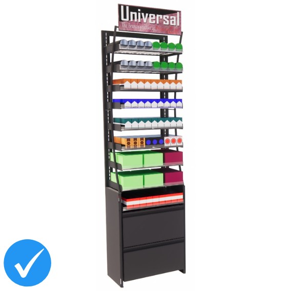 2ft HP Universal Tobacco Display, 81 facings (PRO SERIES)