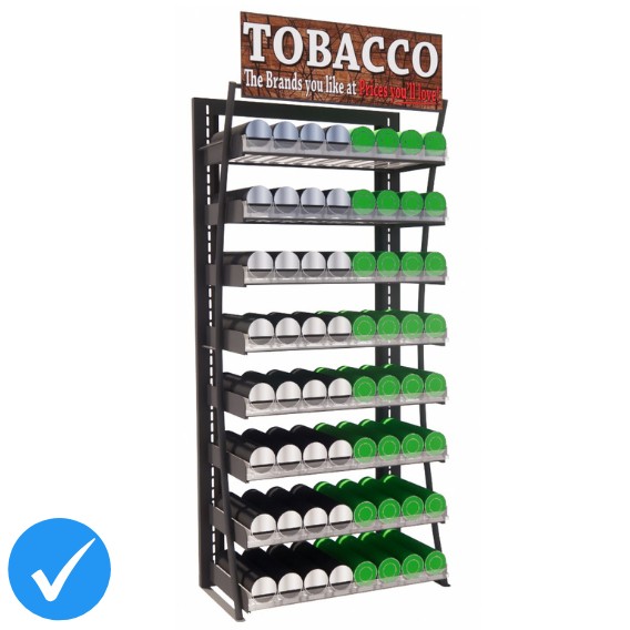 2ft LP Tobacco Display Fixture, 64 Facings (PRO SERIES)