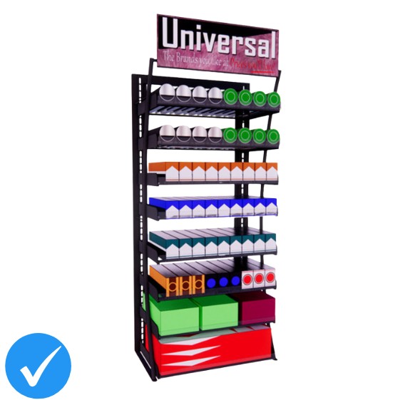 2ft LP Universal Tobacco Display, 72 facings (PRO SERIES)