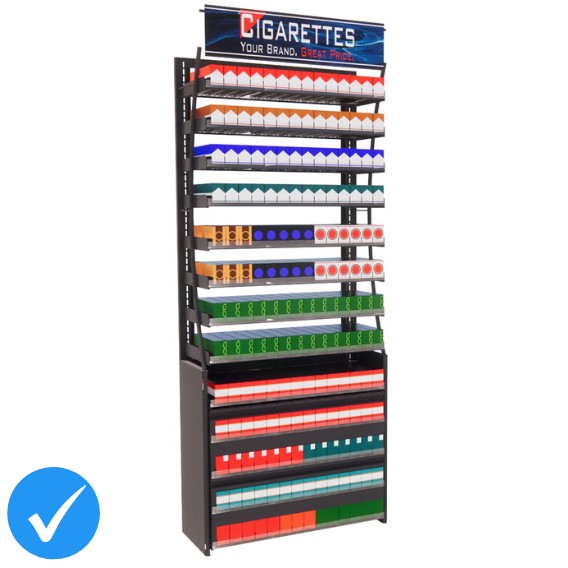 3ft HP Cigarette Display Fixture, 182 Facings (PRO SERIES)