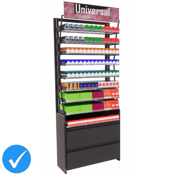 3ft HP Universal Tobacco Display, 126 facings (PRO SERIES) 3ft HP Universal Tobacco Display, 126 facings (PRO SERIES)