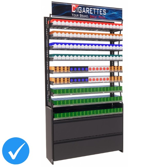 4ft HP Cigarette Display Fixture, 171 Facings (PRO SERIES) 4ft HP Cigarette Display Fixture, 171 Facings (PRO SERIES)