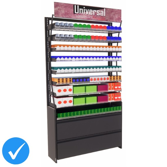 4ft HP Universal Tobacco Display, 171 facings (PRO SERIES) 4ft HP Universal Tobacco Display, 171 facings (PRO SERIES)