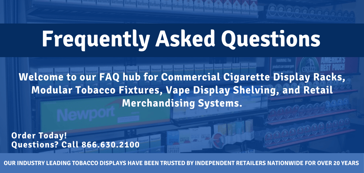 cigarette display racks, tobacco fixtures, vape displays, snus racks